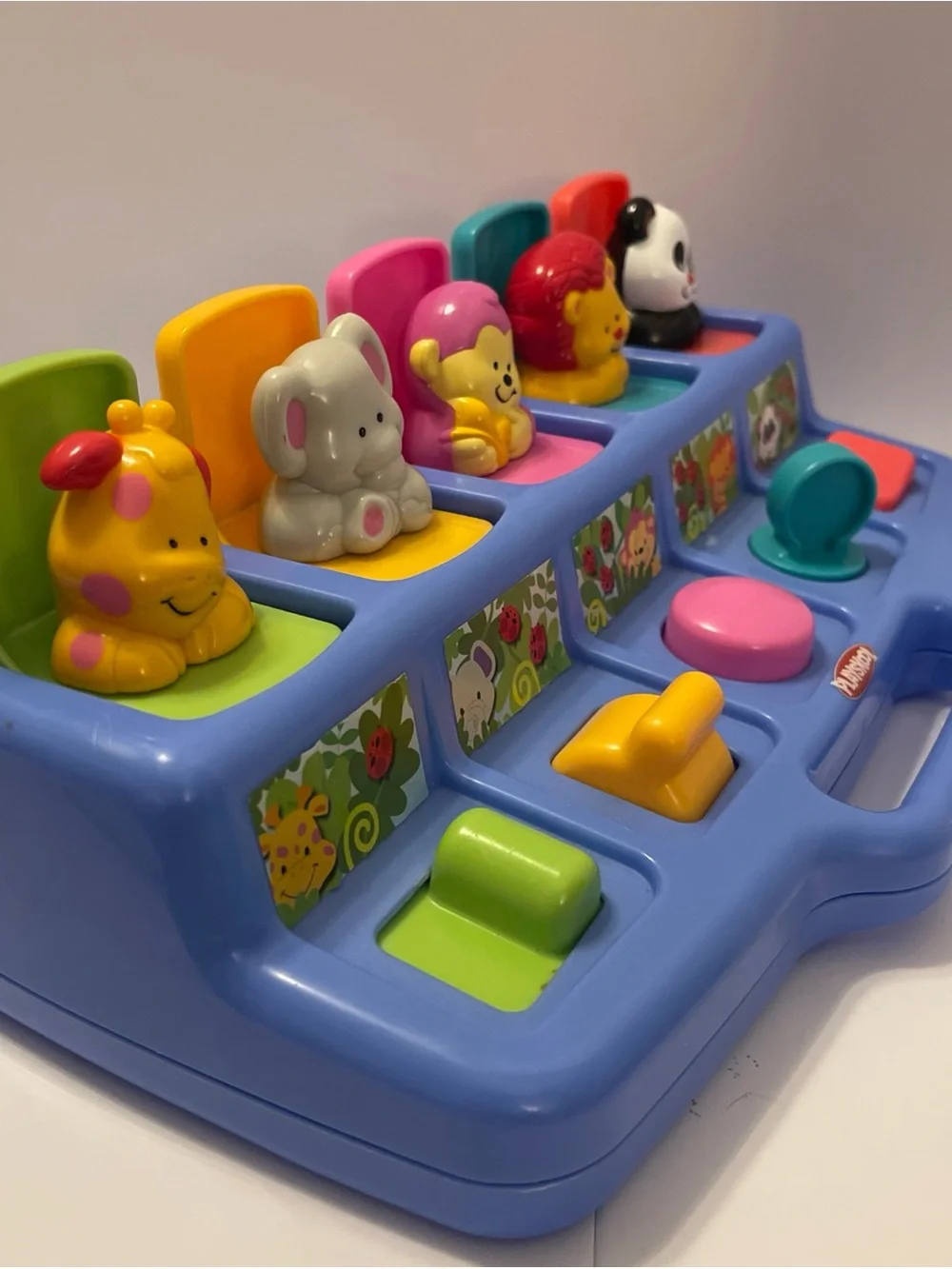 Vintage 1995 Playskool Poppin Pals Pop Up Jungle Zoo Animals Baby Toddler Toy